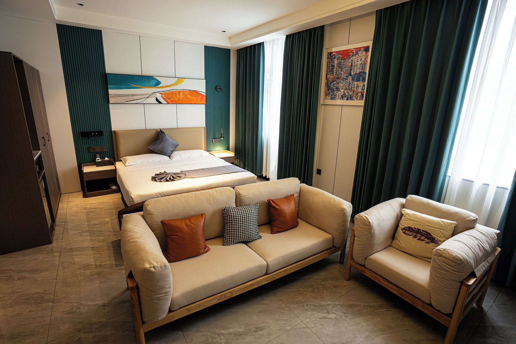Suite Business Double avec coin salon, Hôtel Eden